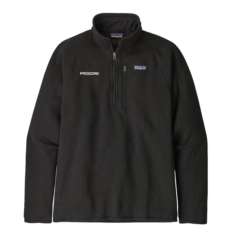 Procore Men's Patagonia Better Sweater Quarter-Zip Jacket - Black