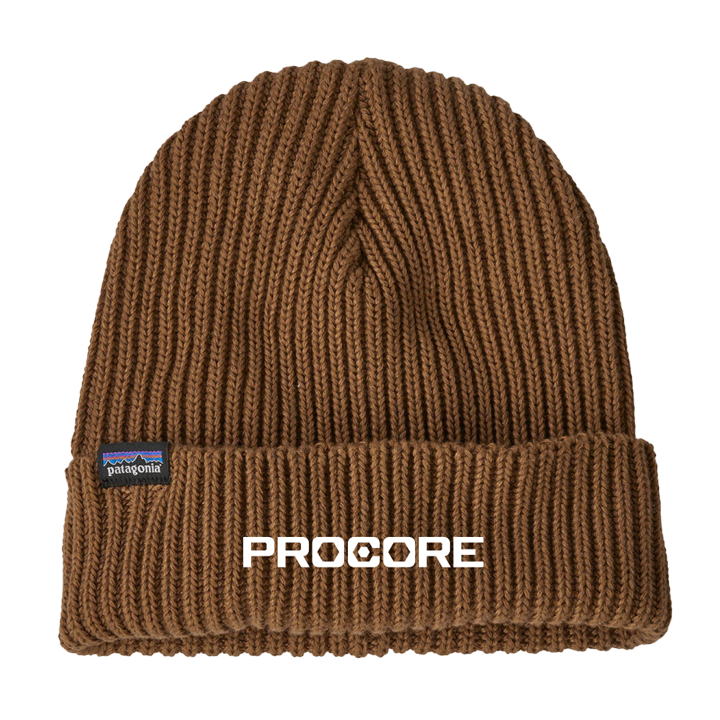 Procore Patagonia Fisherman's Rolled Beanie - Raptor Brown
