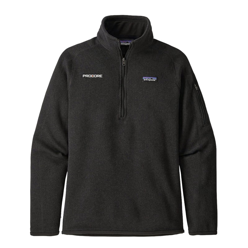 Procore Women's Patagonia Better Sweater Quarter-Zip Jacket - Black