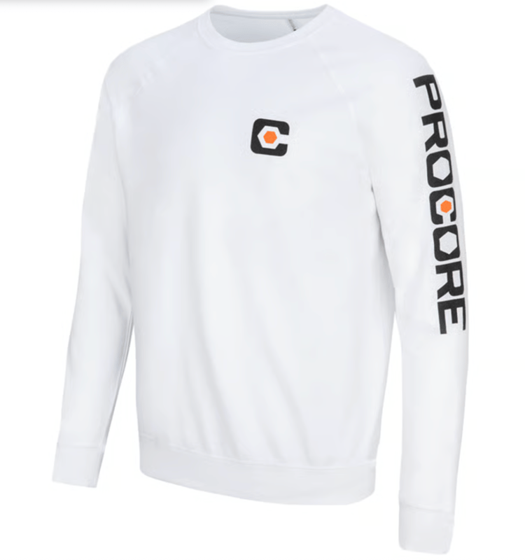 Procore Next Level Apparel Unisex French Terry Sweatshirt - White