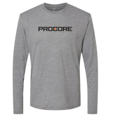 Procore Next Level Apparel Long Sleeve T-shirt - Premium Heather