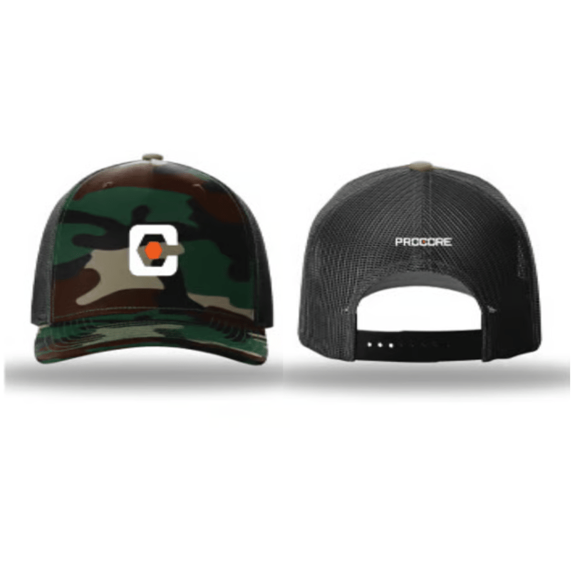 Procore [Procore Shop] Richardson 112 Snapback Cap - Hex C - Green Camo/ Black
