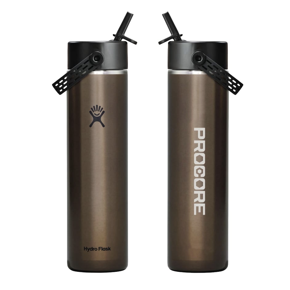 Procore Hydro Flask 24 oz Lightweight Flex Straw Bottle - Obsidian